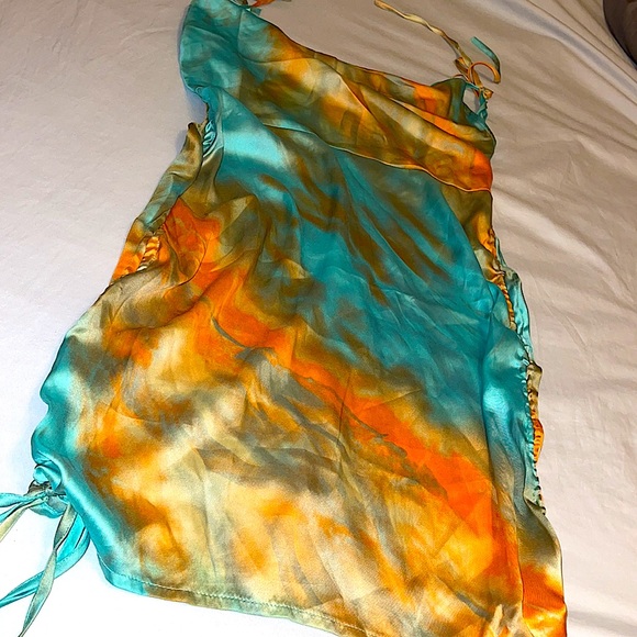 Women's multi color mini dress - Picture 4 of 5